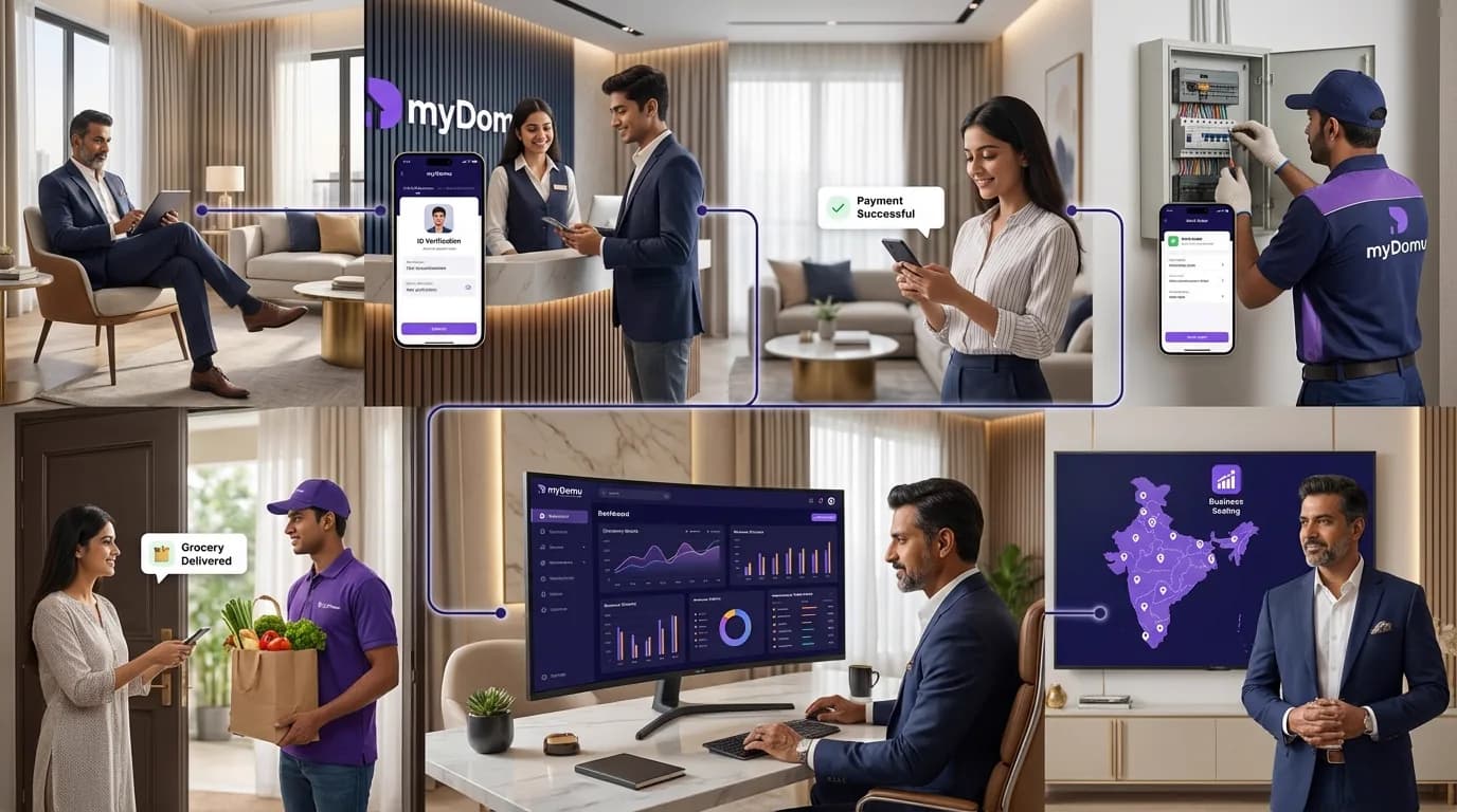 myDomu - Seamless living, empowered business. Verification, payments, services, delivery, analytics, and scaling.